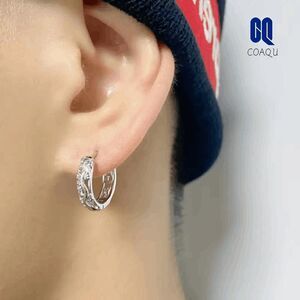Unisex Stainless Steel Hoop Earrings
